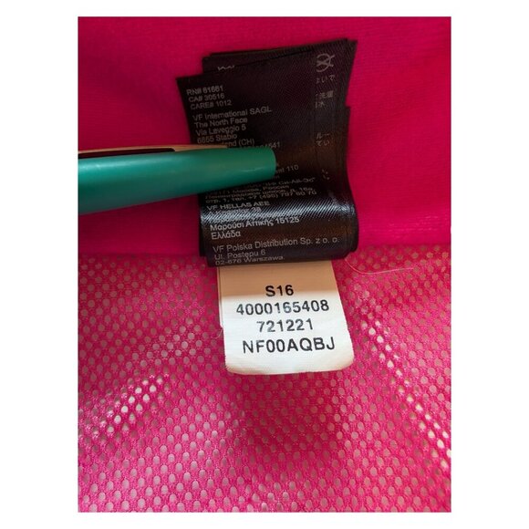 The North Face Women's Resolve Rain Jacket/Parka, Green & Pink - Picture 10 of 14